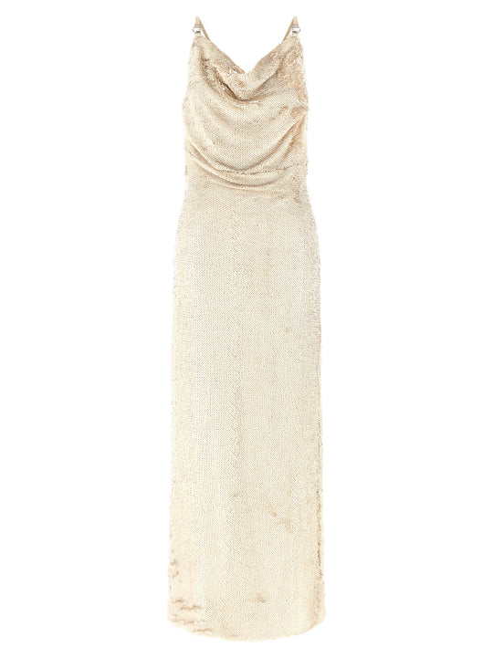Sequin Dress Dresses Beige