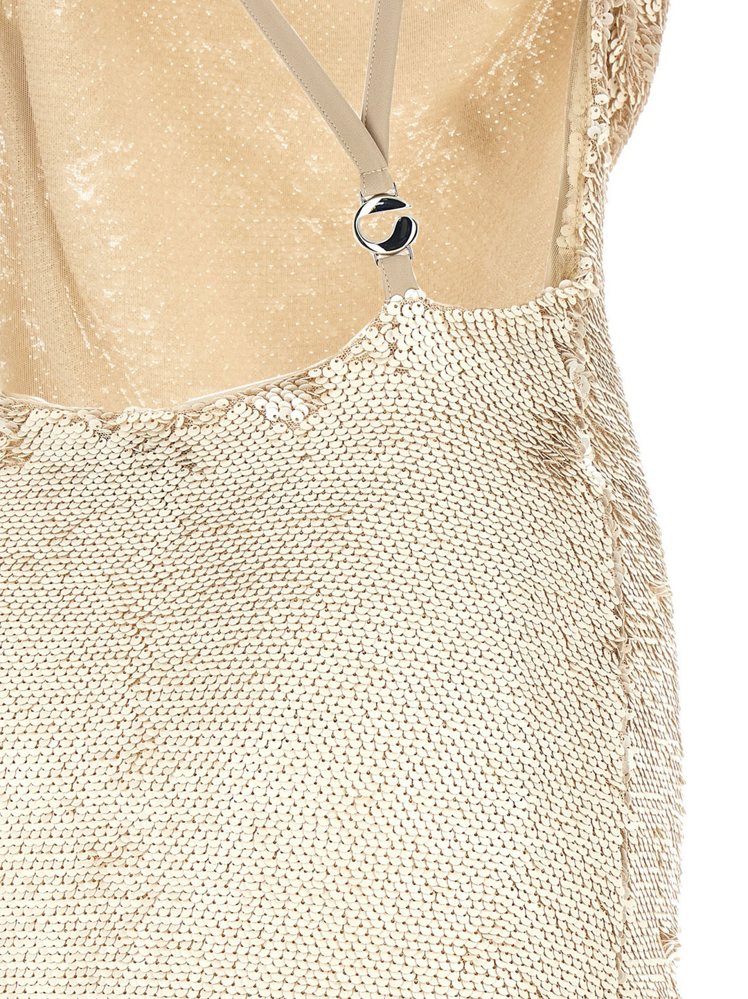 Coperni Sequin Dress Dresses - Beige | 5470614bbd4684220f03dadf455cded6ac0f24ca