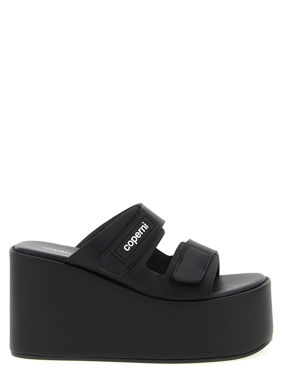 Coperni Patch Wedge Sandal Wedges - Black | c83ce2ccb65464ef50a37174dc6e53c025a240bd
