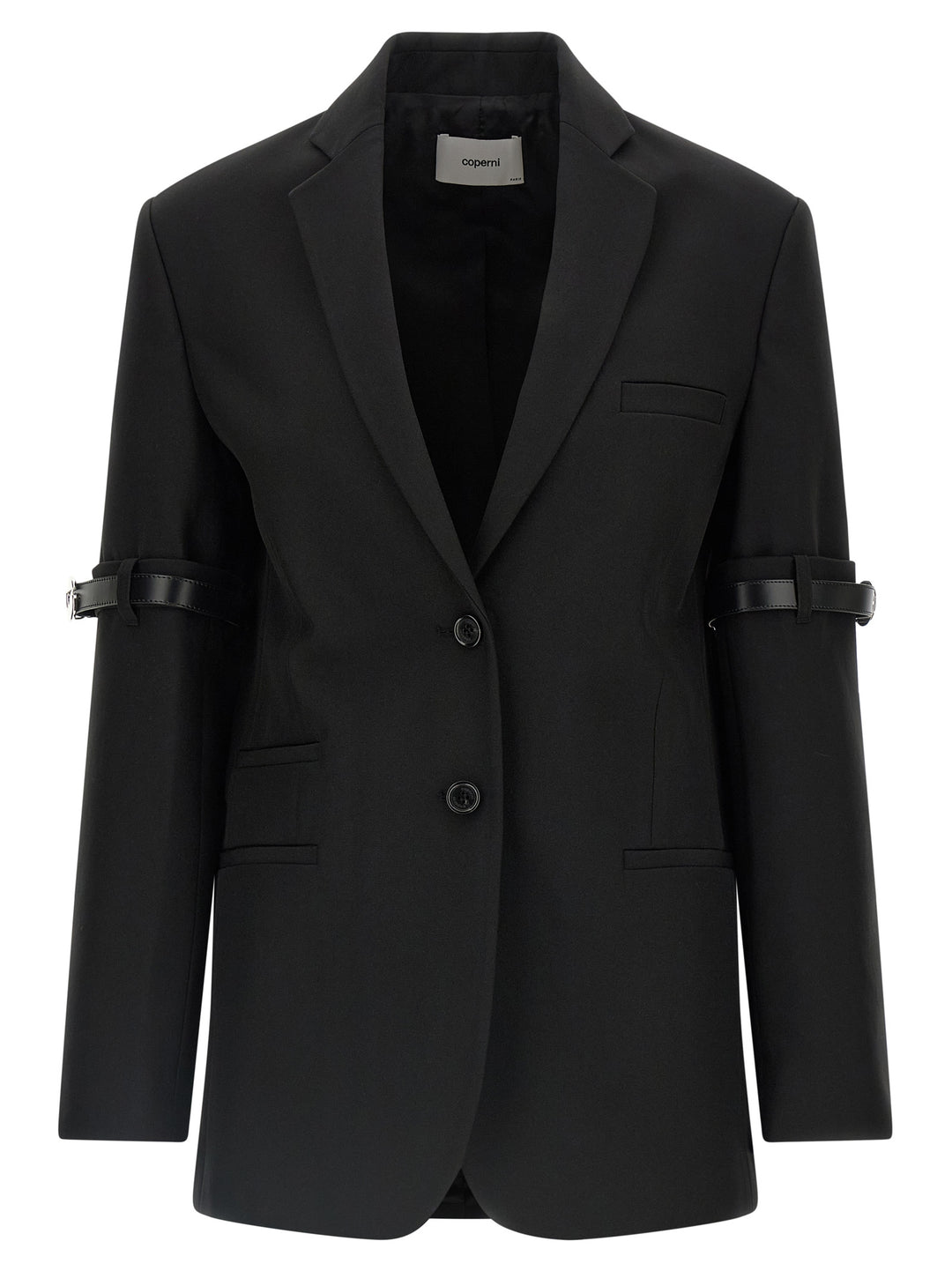 Coperni Logo Belted BlazerS - Black | 996bd33e0dcdfdb9fac0d8ed300df104f14425eb