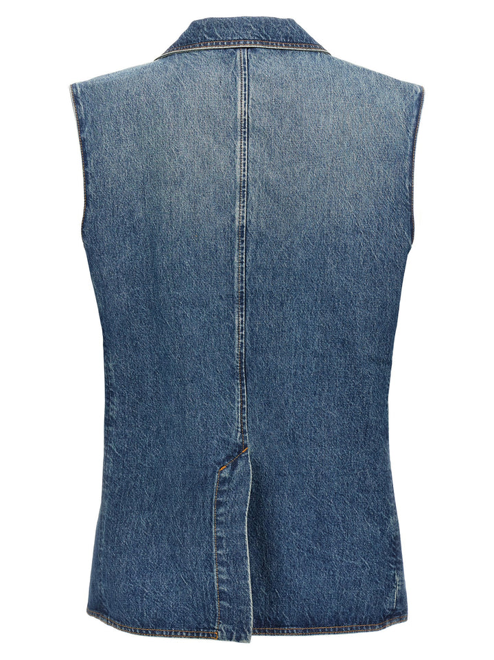 Coperni Strap Vest Gilet - Blue | eb954ff9288fd66f53eef863573b2fe714fed551