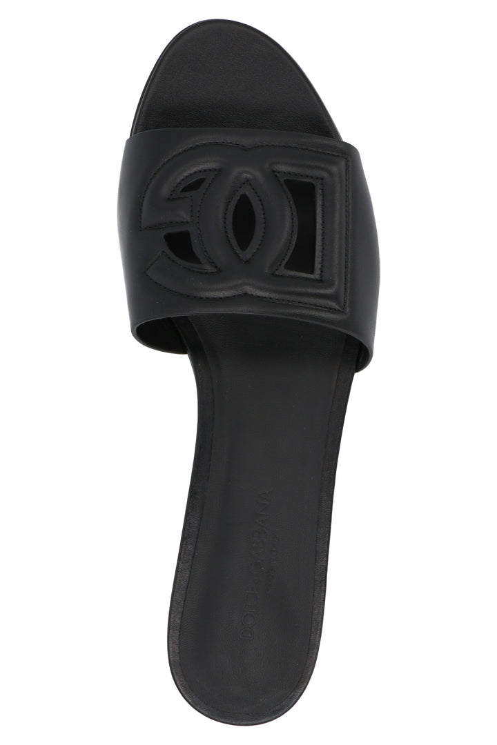 Dolce & Gabbana Dg Millennials Sandals - Black | 3f1e8f37c6bc25d0cb63ecdbdea23e10cf3d9528