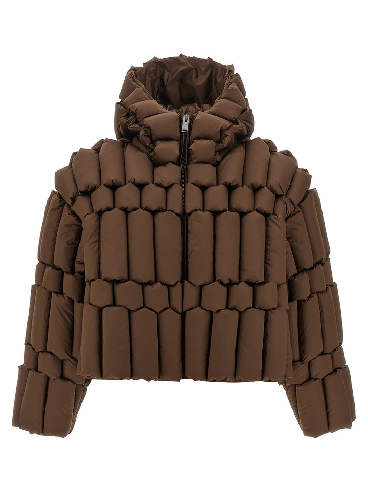Raxxy 3d Down Jacket Puffer Jackets - Brown | 32f6fae7a5b039da9095176655265af7d4ec5438
