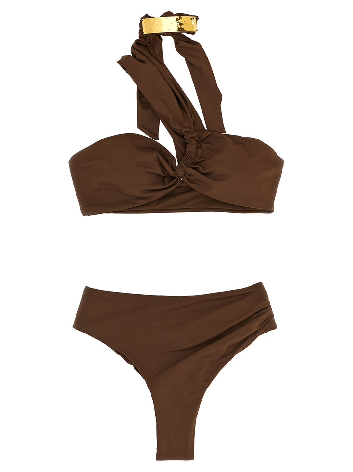 Elisabetta Franchi Jewel Bikini Beachwear - Brown | 4ac84a67deaf8ddf91f361633a4eb212de988dee