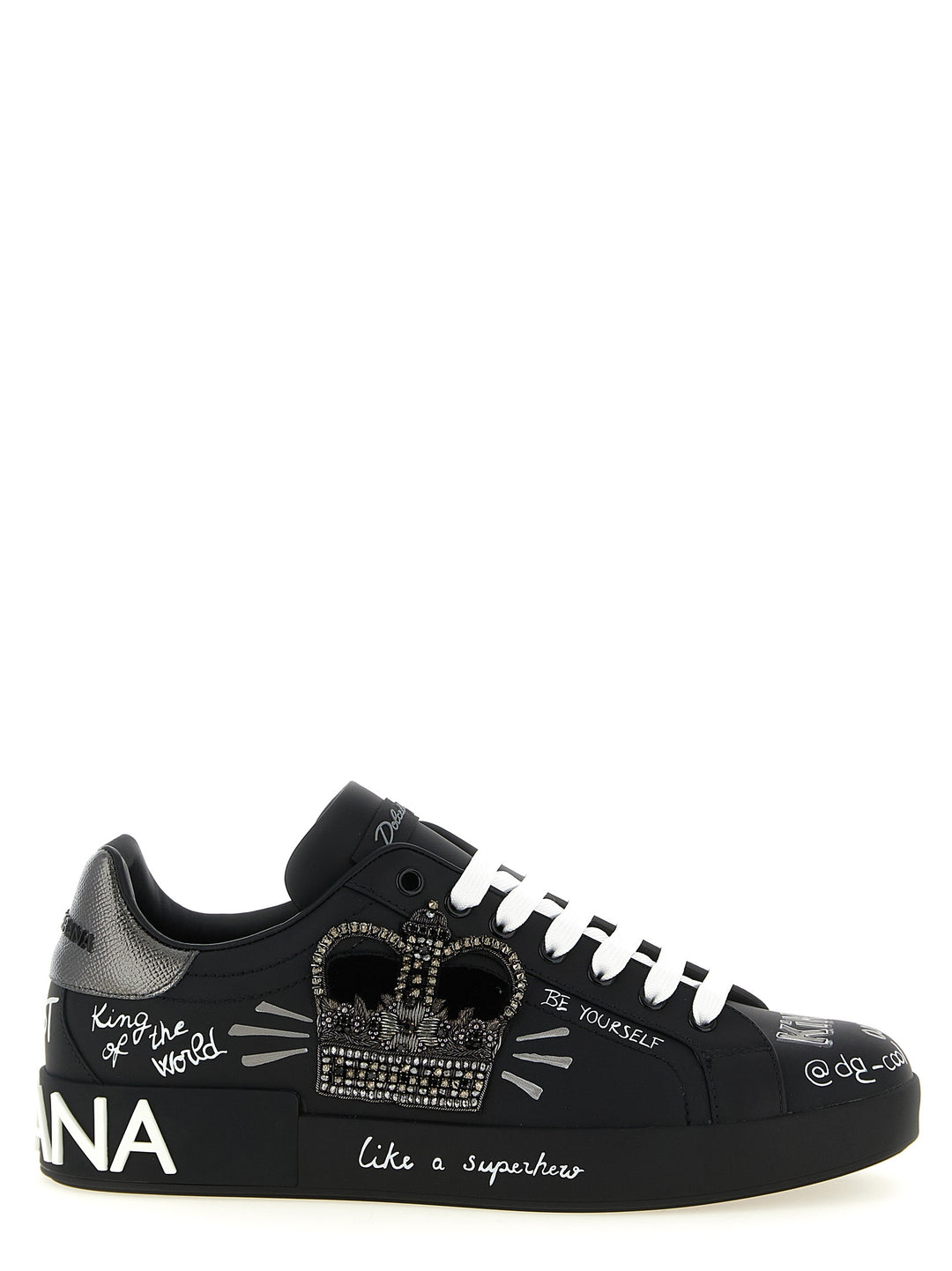 Dolce & Gabbana Portofino Sneakers - Black | 88be36c4e238f69ffde8636c30cc736a8487fb90