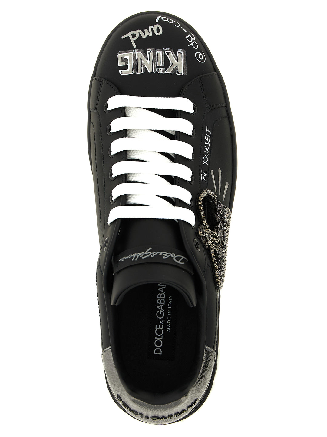 Dolce & Gabbana Portofino Sneakers - Black | d372c1d5e8db63876c637a3f65e39e7764f5e186
