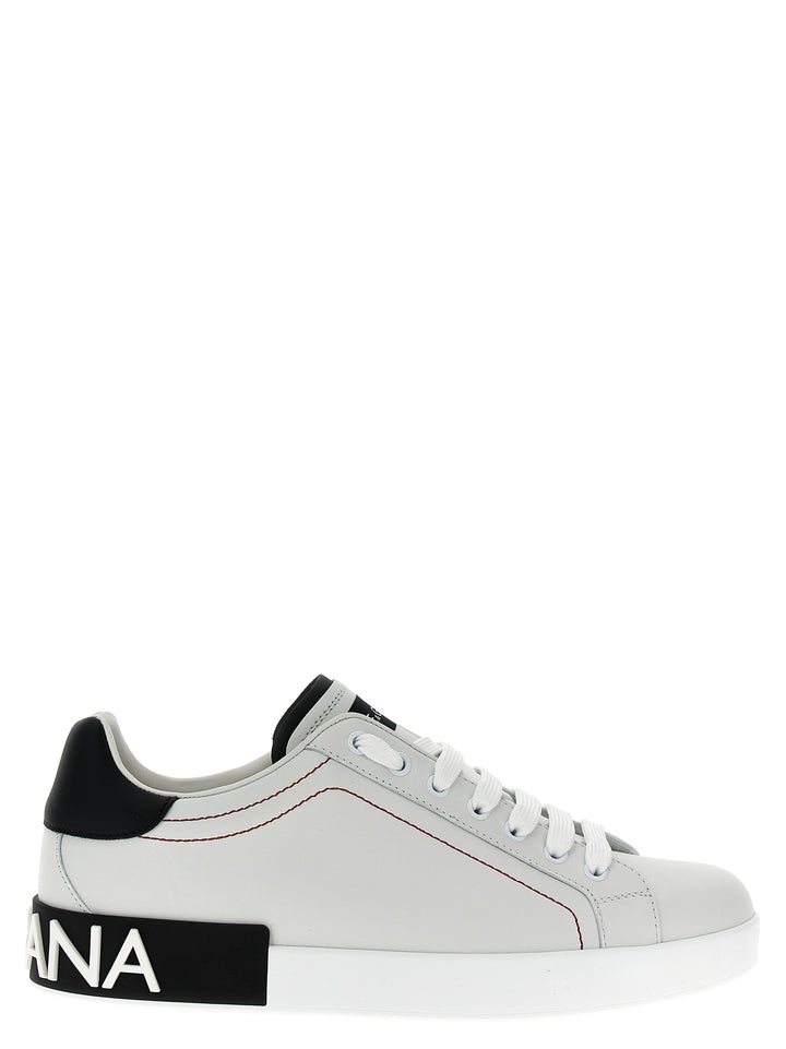 Dolce & Gabbana Portofino Sneakers - White/Black | 7ac5305d5b3a4290c032188896407c8975458633