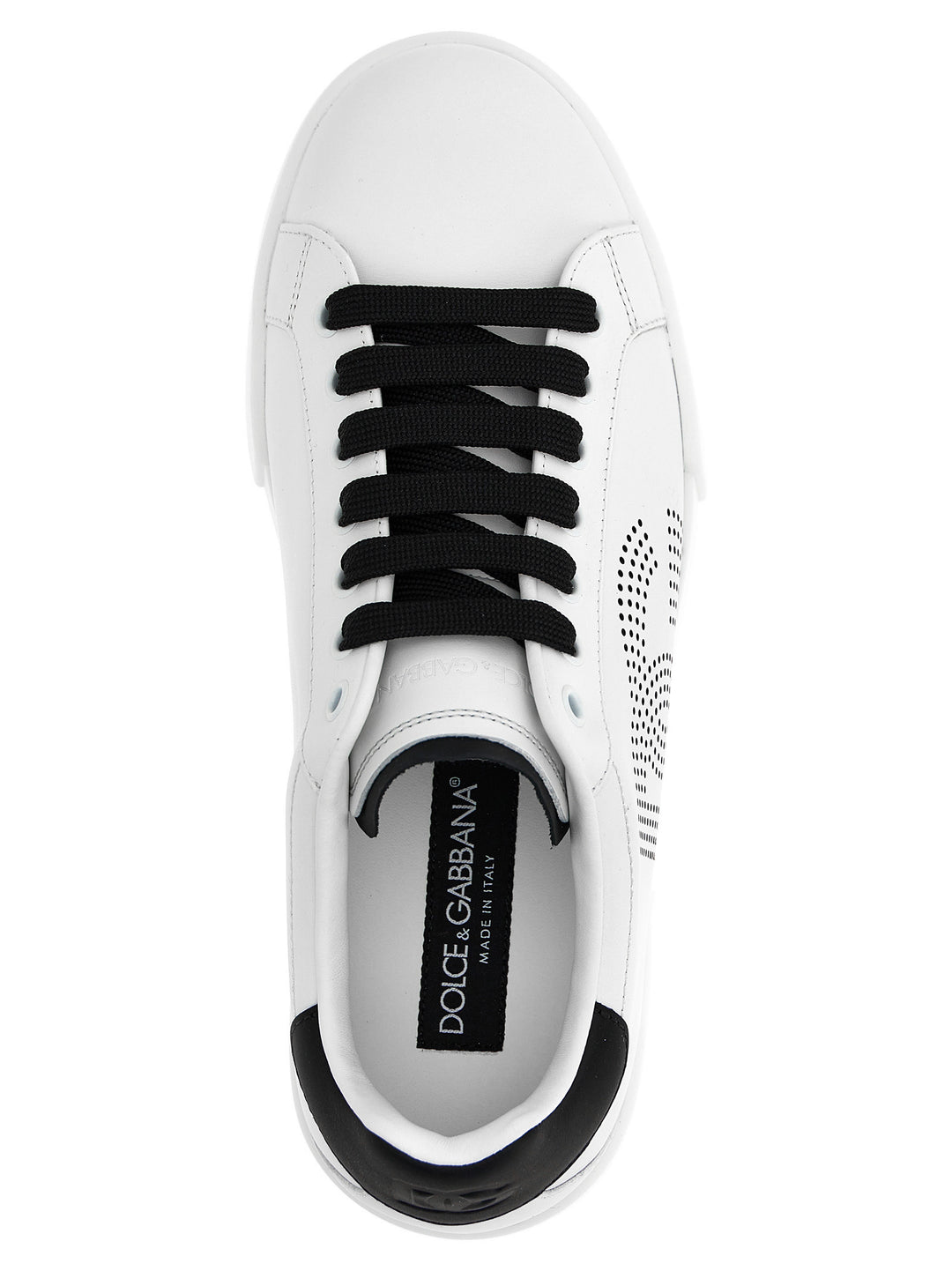Dolce & Gabbana Portofino Sneakers - White/Black | 6ab172f1ad1dd9836fe03ffd5277806a5b00d75d