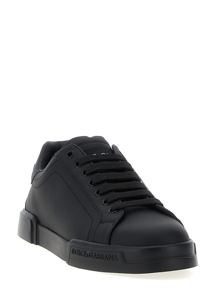 Dolce & Gabbana Portofino Sneakers - Black | 4b236386bf858630a64a2482ab2d2612cc08661e