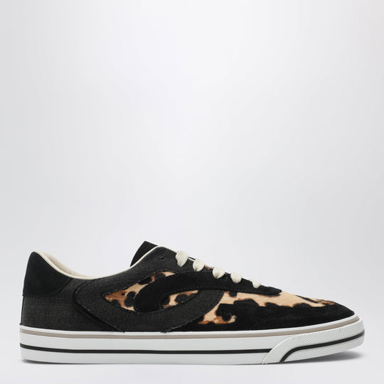 Dg Sailing Sneakers In Pony Hair With Leopard Print