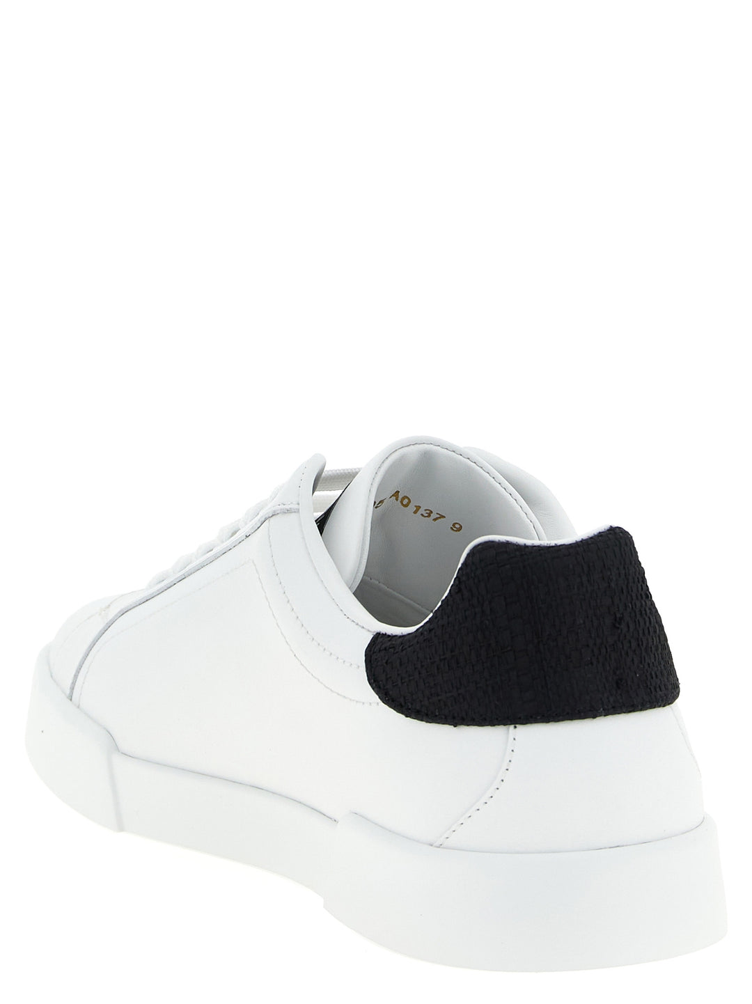 Dolce & Gabbana Portofino Light Strobel Sneakers - White/Black | bc519c9d4963e545ac8efab2f187d043831d5bfa