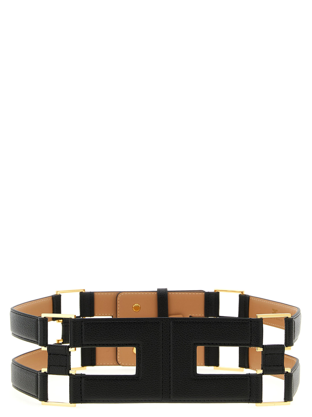 Elisabetta Franchi Double Band Belt Belts - Black | 9e167e56a5053acb22e6ee80e26c10f1fbf02ea3