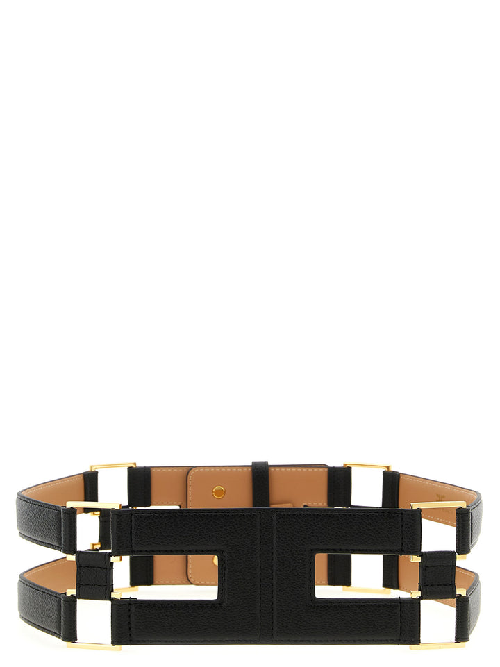 Elisabetta Franchi Double Band Belt Belts - Black | 9e167e56a5053acb22e6ee80e26c10f1fbf02ea3