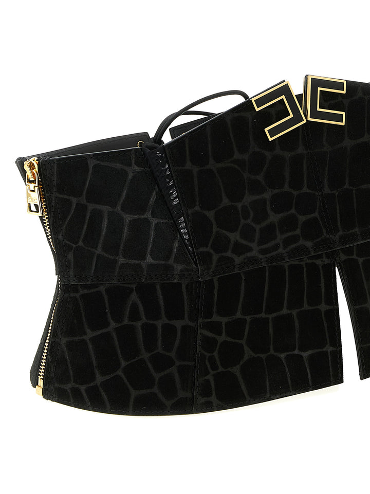 Elisabetta Franchi Bustier Belt Belts - Black | 08692122cb72b02ae28c06b3c3a4414c6ca81115