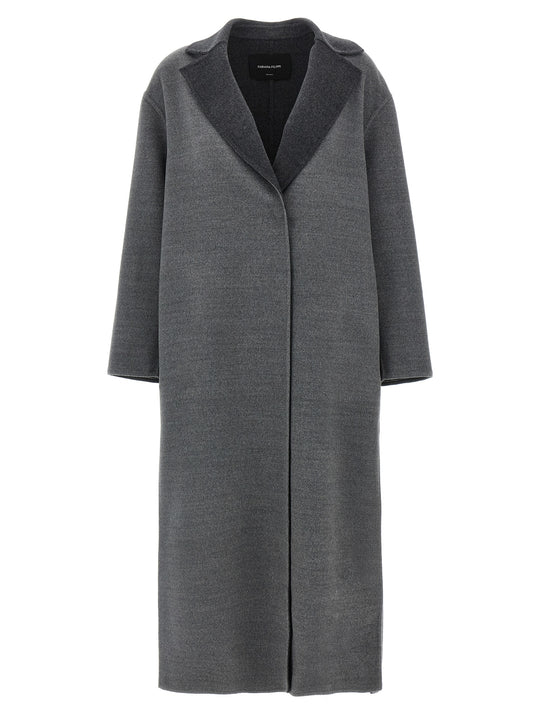 Dressing Gown Coat Coats And Trench Coats Gray
