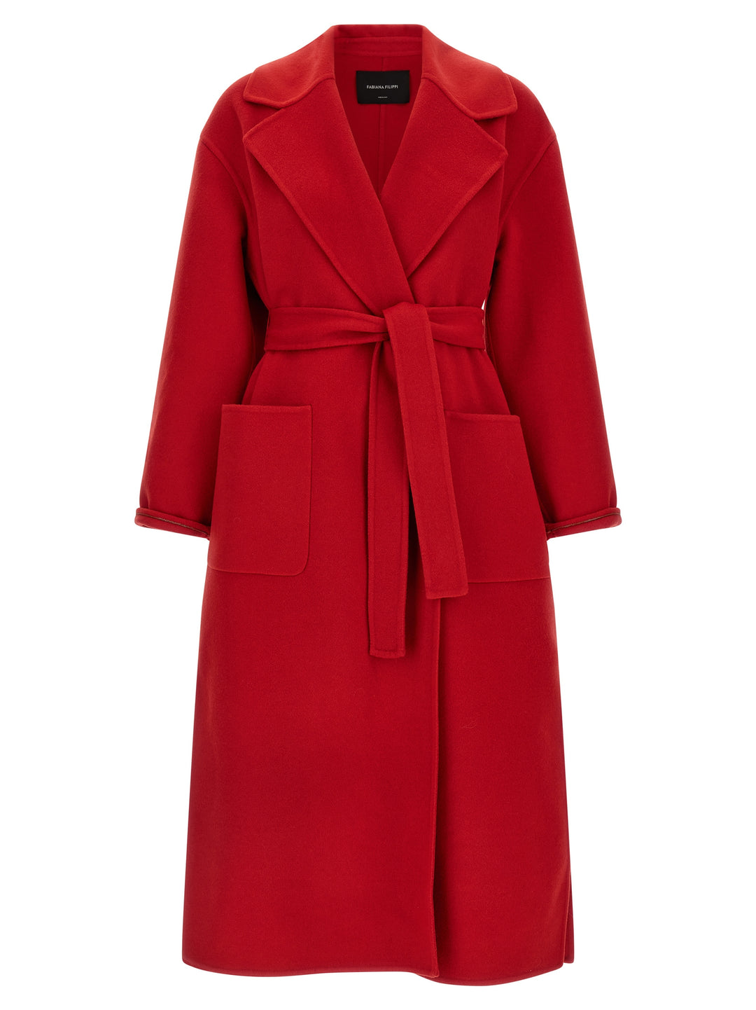 Fabiana Filippi Cashmere Wool Coat Coats and Trench Coats - Red | d05f2b697c1ce954fe1890d91b40958c584b923e