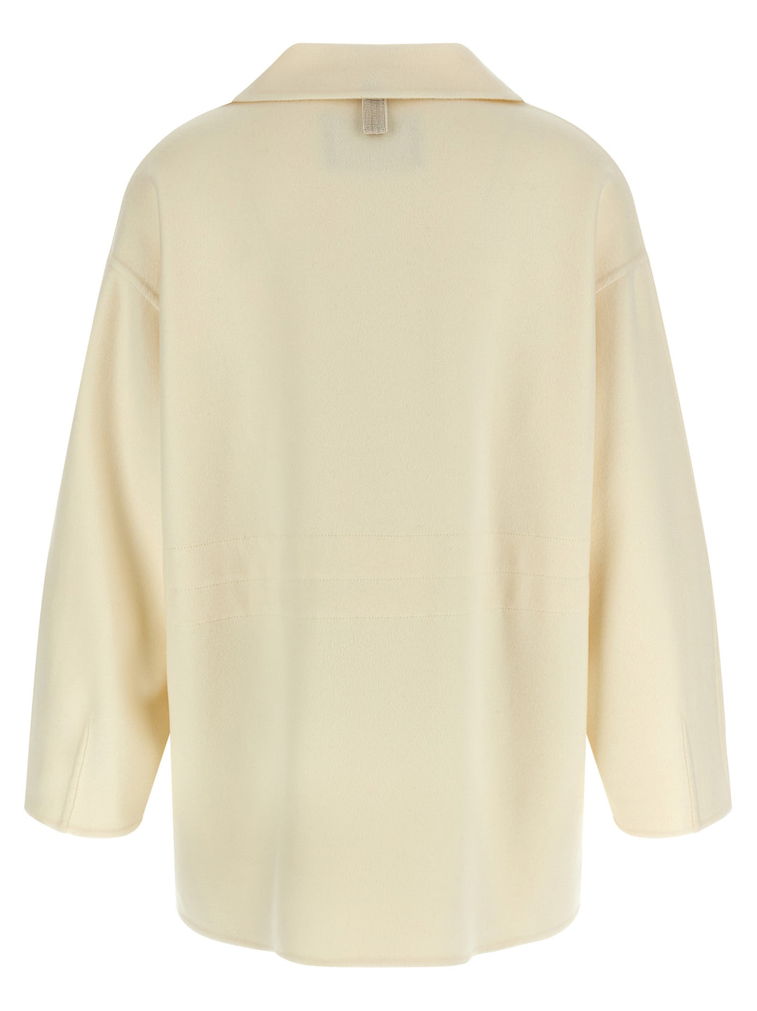 Fabiana Filippi Cashmere Coat Coats and Trench Coats - White | 7e970b6fbdea6209a912d7a35f01f91d537395e9