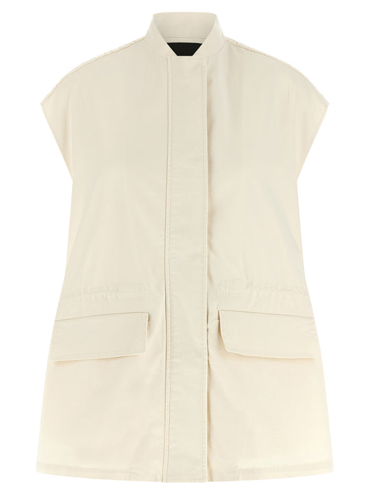 Crochet Vest Gilet Beige