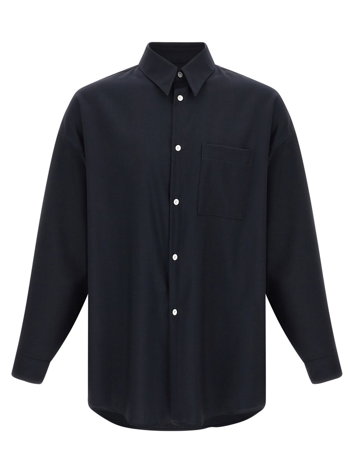 Marni Tropical Wool Shirt and Blouse - Blue | f1afcb83f76854661abc50885a950003bc289209