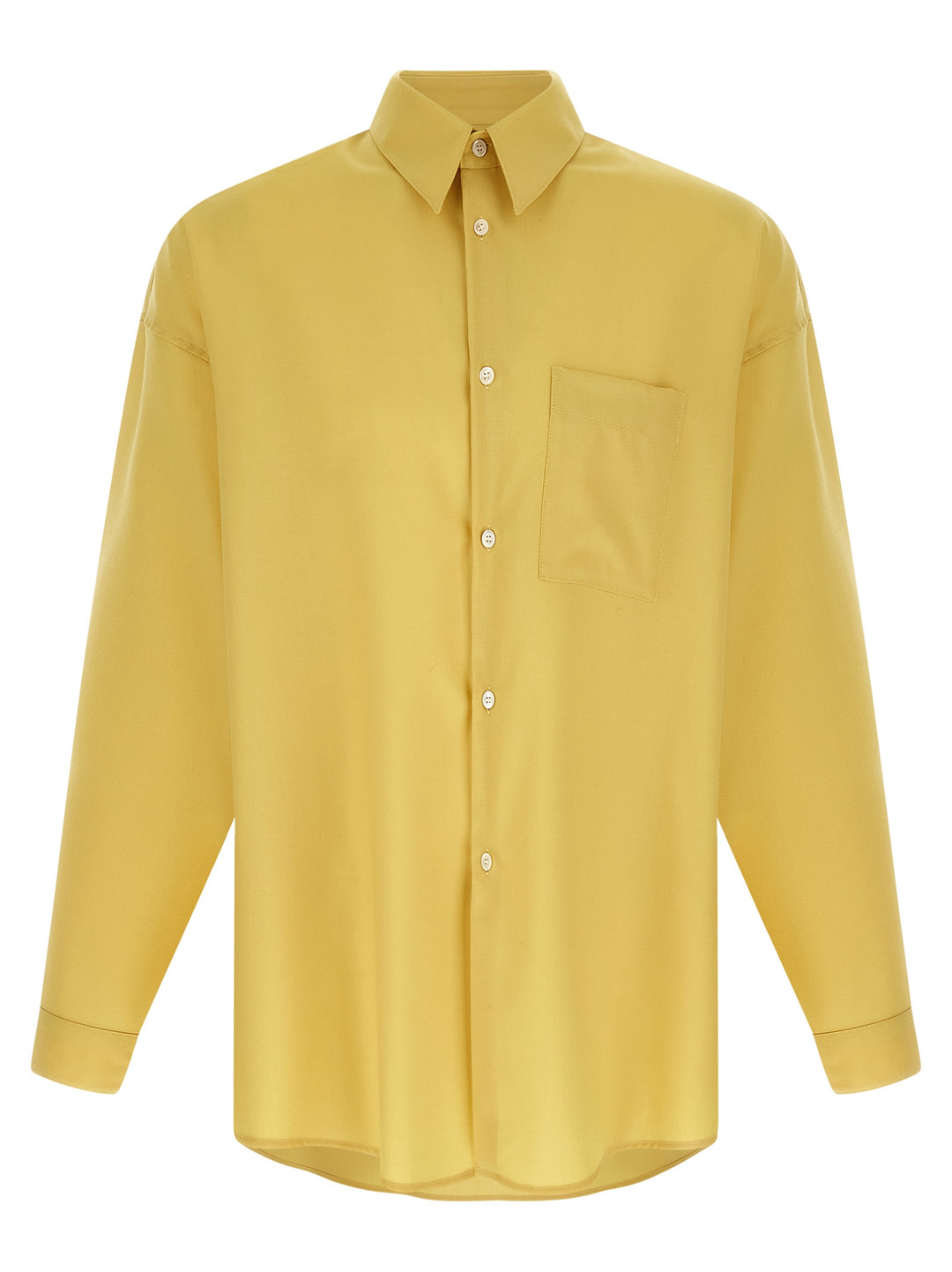 Marni Tropical Wool Shirt and Blouse - Yellow | e48c4c512b5946b4a733d9486467d227122d2479