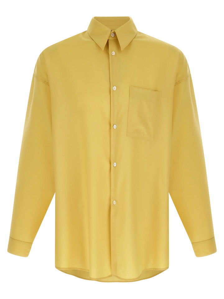 Marni Tropical Wool Shirt and Blouse - Yellow | e48c4c512b5946b4a733d9486467d227122d2479