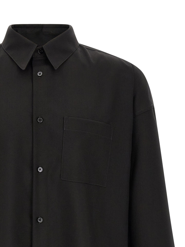 Marni Wool Shirt With Pocket Shirt and Blouse - Black | 078f7ac78fb29e3e44e21b1620f3dfb3e6dd09cf
