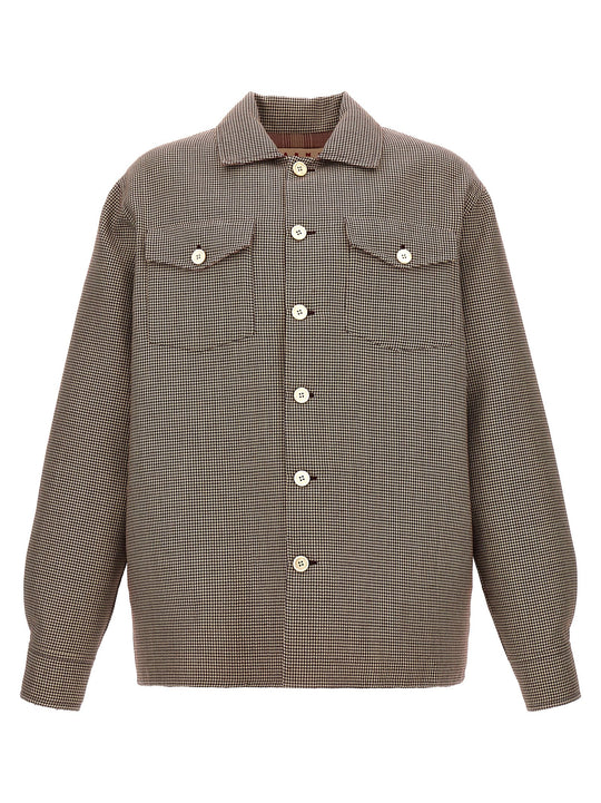 Houndstooth Jacket Puffer Jackets Bordeaux