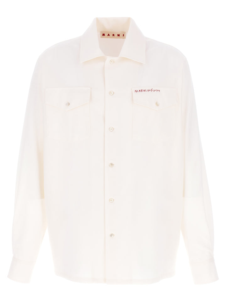 Marni Tropical Shirt and Blouse - White | 316c68fa949b992e612ec72ba0659ad712f61595