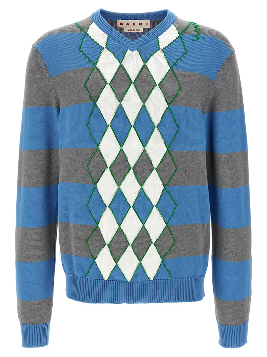 Argyle Sweaters And Cardigans Multicolor