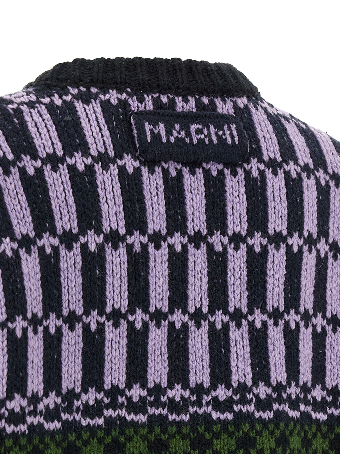 Marni Sweater With Geometric Pattern Sweaters and Cardigans - Multicolor | f9f40942ac07e731319b2ef812674119524187f1