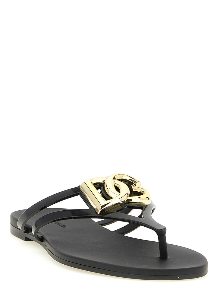 Dolce & Gabbana Beachwear Sandals - Black | a41eb1e3a3716f51f6217885164b99fd9abd37cb