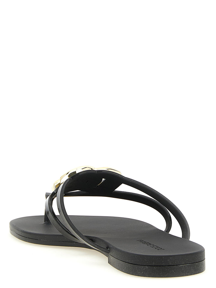 Dolce & Gabbana Beachwear Sandals - Black | 0272f3350c0a00d59fe8f1f1411213edded5afbb