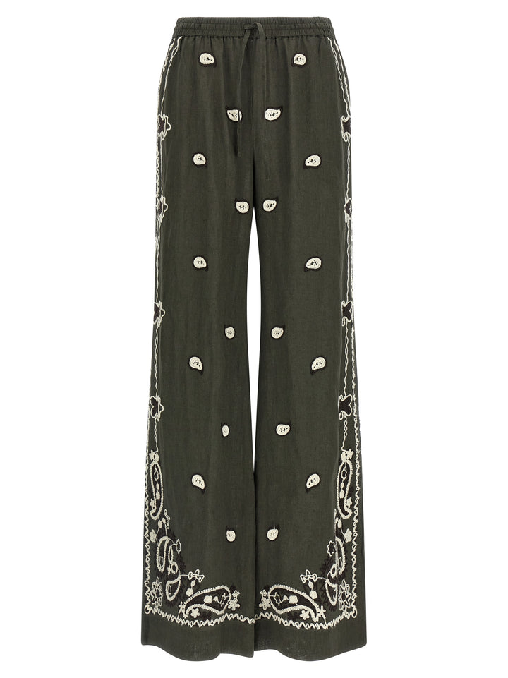 P.A.R.O.S.H. Beach26 Pants - Green | 24c86850e228384b29210dc4b76a667a108ded3e