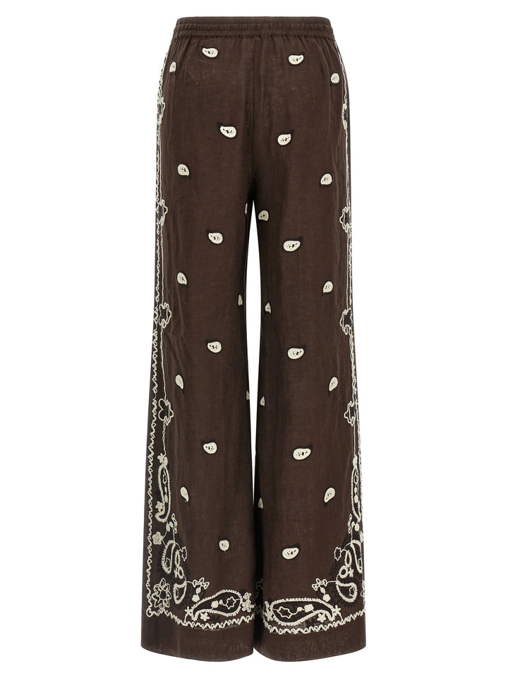 P.A.R.O.S.H. Beach26 Pants - Brown | 840a87c1199b07ec8b434987a22cc120ad0b8bac