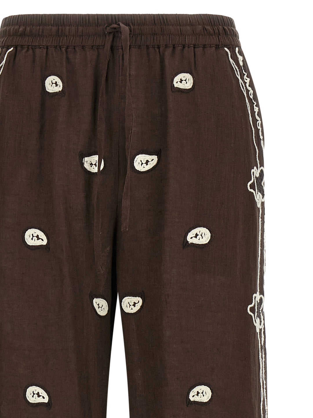 P.A.R.O.S.H. Beach26 Pants - Brown | 7ab49826e57724b6a7398ce3486ec42fc6ff0632