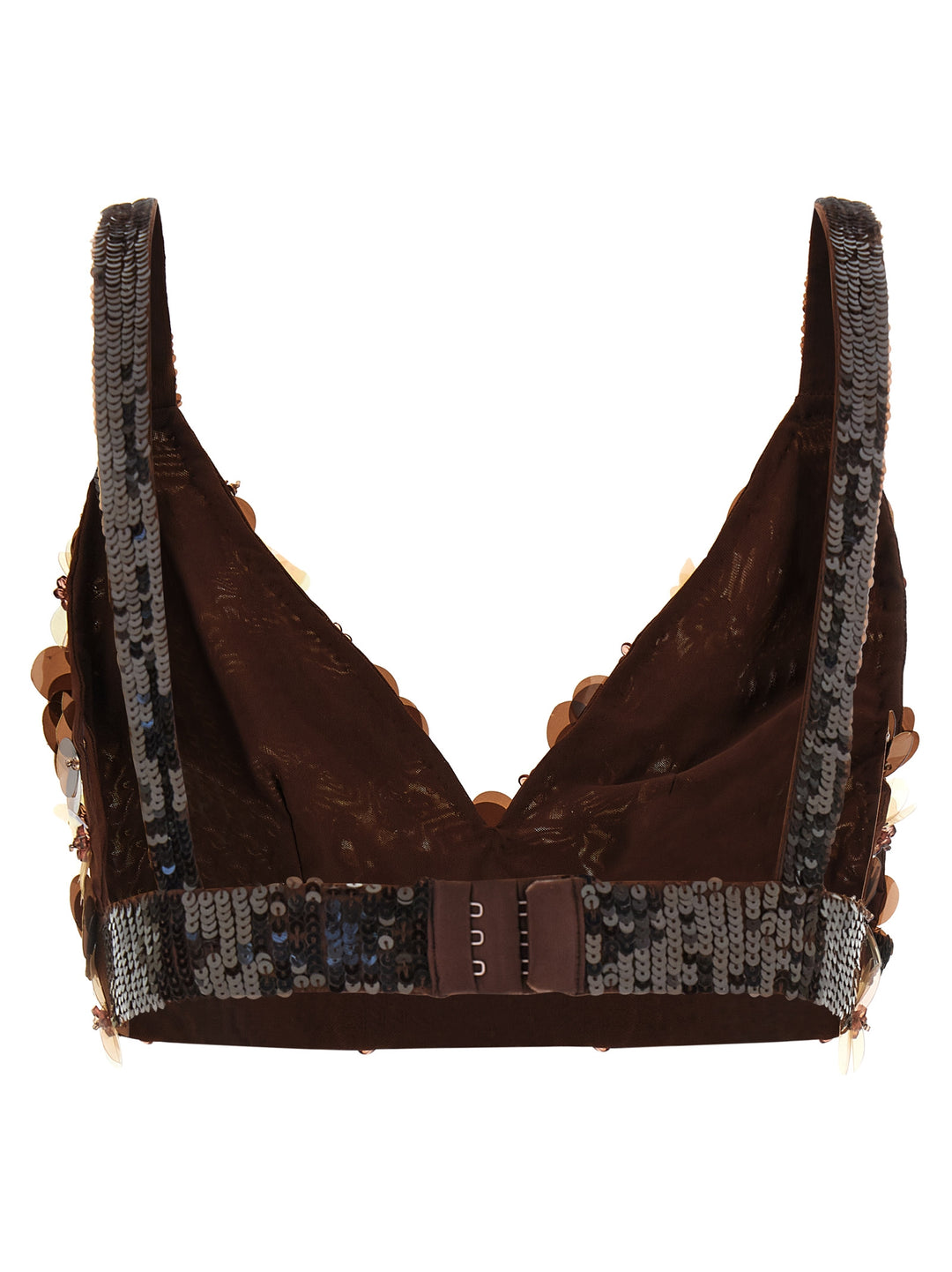 P.A.R.O.S.H. Gym Tops - Brown | c0155cf26d96ab7287bf6a1b6713f8cc6328b1f9