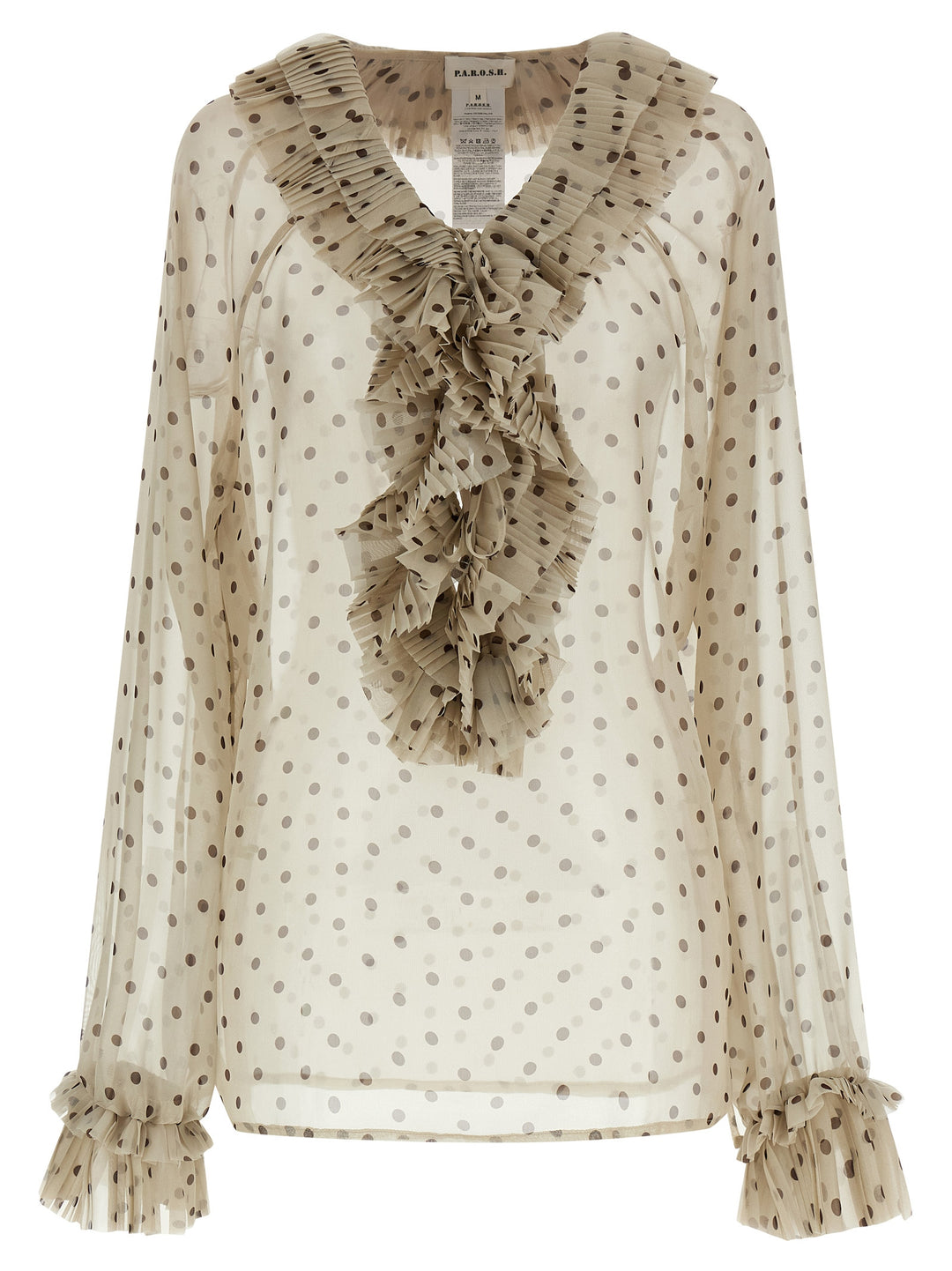 P.A.R.O.S.H. Pallina Shirt and Blouse - Beige | 7c4343c98bd5a9ac4d985176dbd936b4ce1c13fc