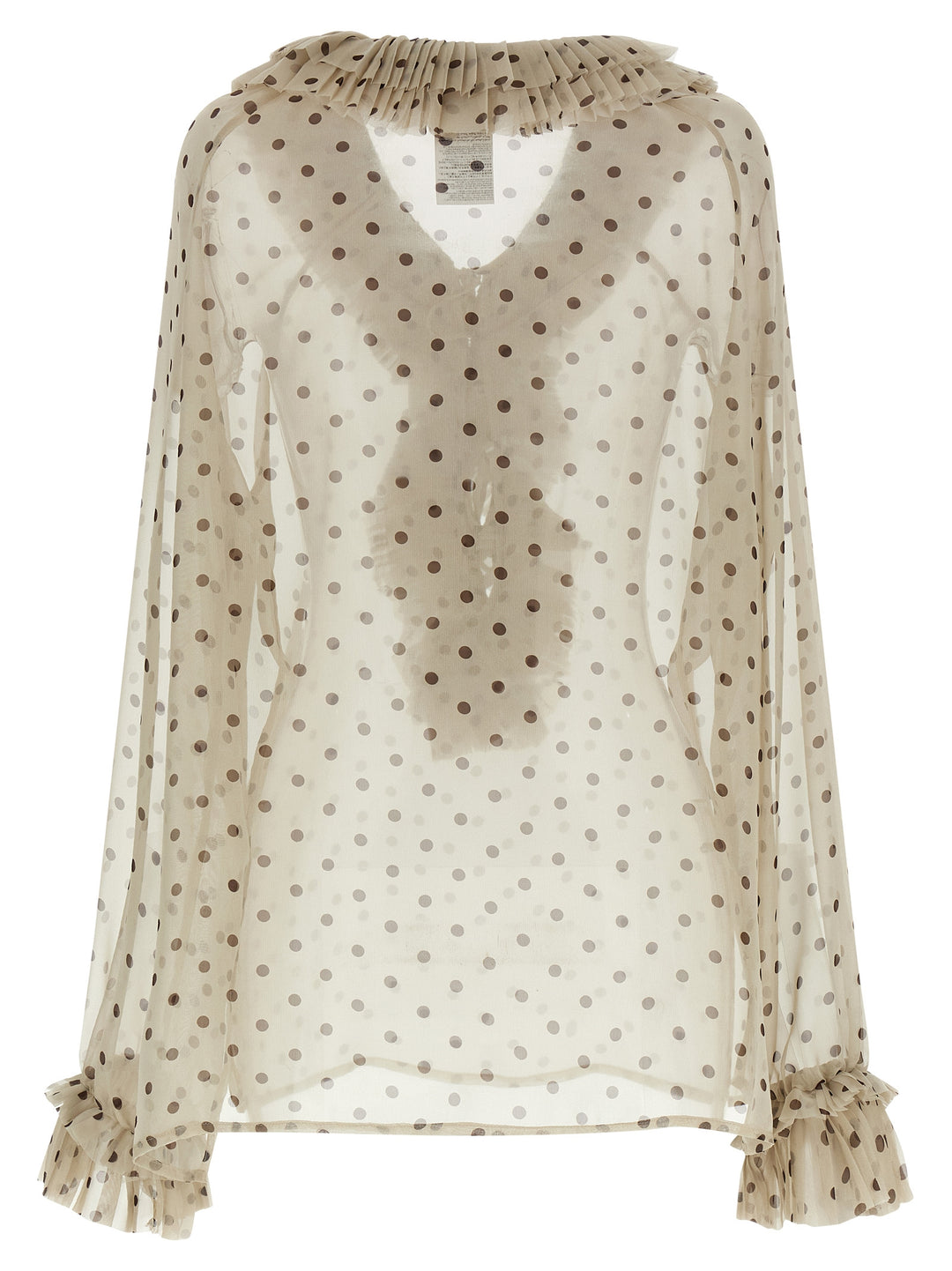 P.A.R.O.S.H. Pallina Shirt and Blouse - Beige | 84634fbe65620049096824f04b267b67afddecc6