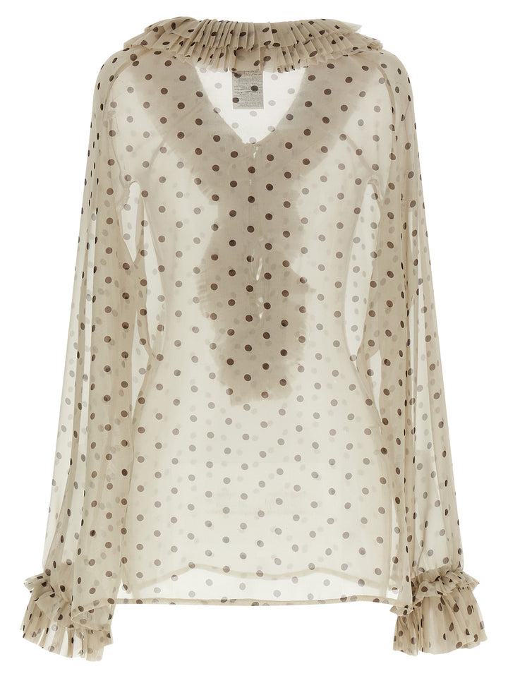 P.A.R.O.S.H. Pallina Shirt and Blouse - Beige | 84634fbe65620049096824f04b267b67afddecc6