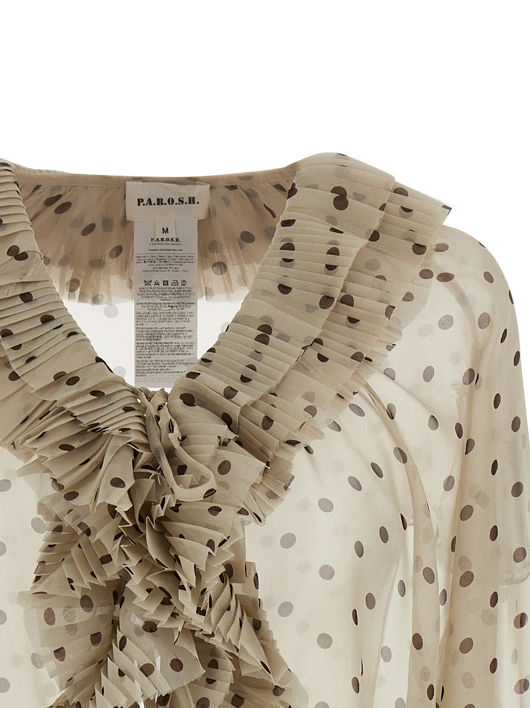 P.A.R.O.S.H. Pallina Shirt and Blouse - Beige | 500a7023a47c9f8a4ab94d41bcd46697fa220a30