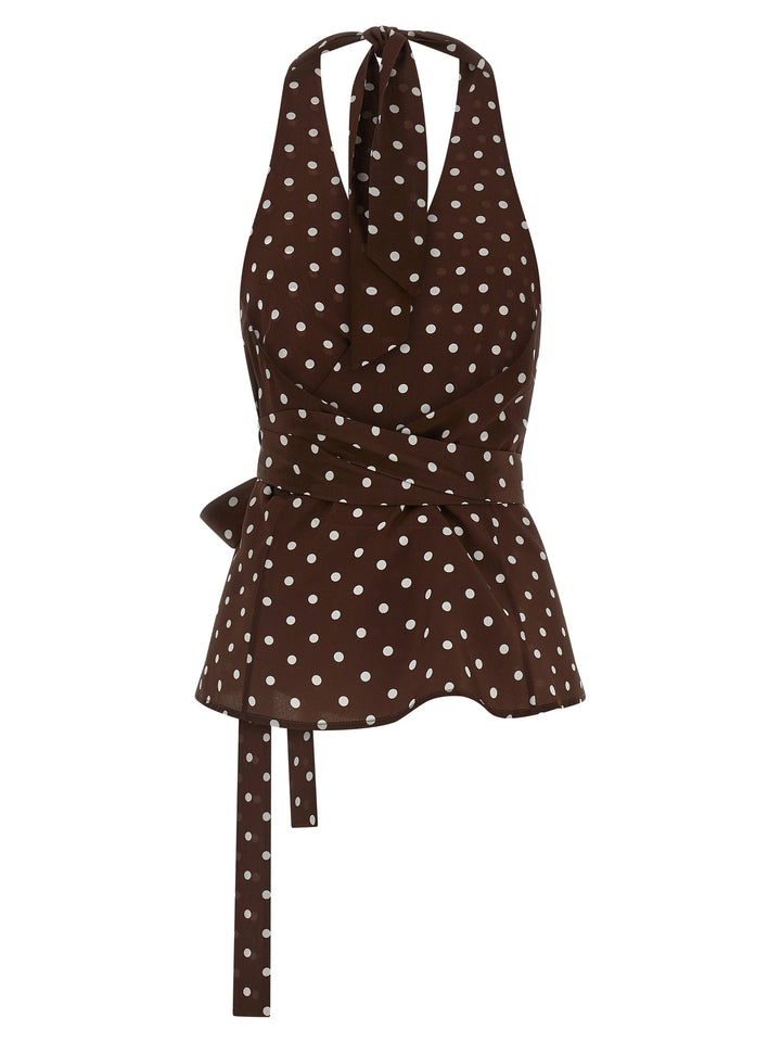 P.A.R.O.S.H. Sbillo Tops - Brown | 533e6713cdc5b06a631ec9943046c21fd6431b33