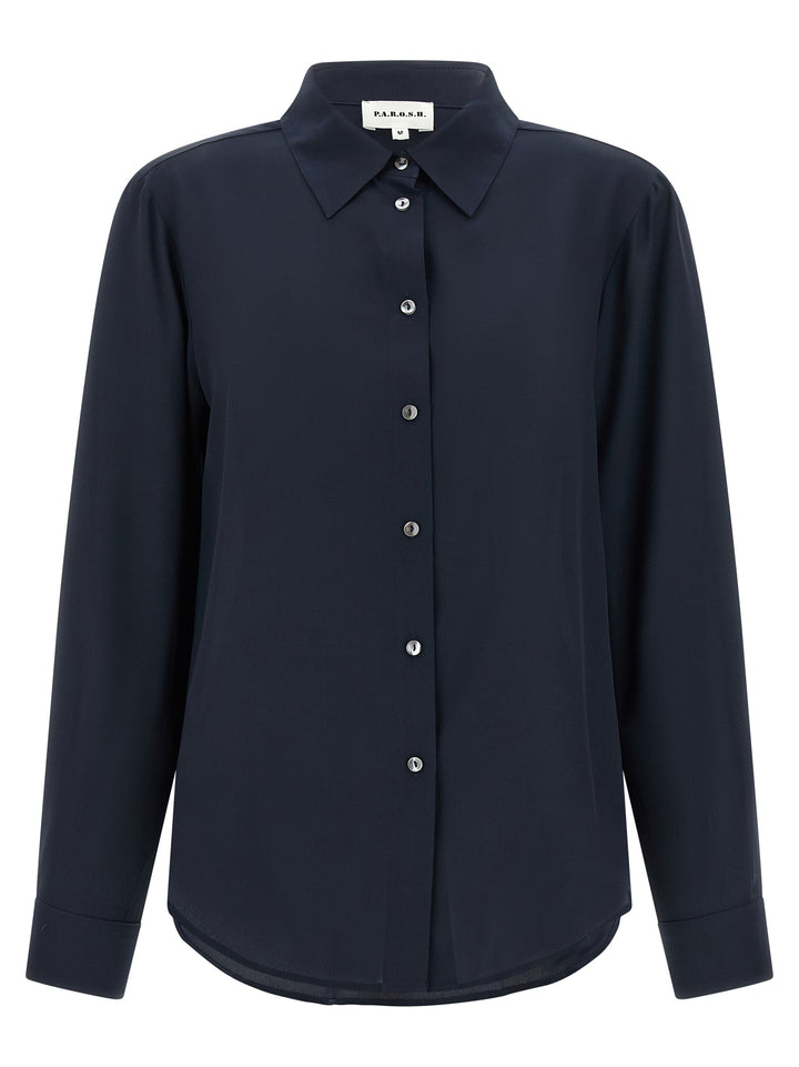 P.A.R.O.S.H. Sweet26 Shirt and Blouse - Blue | 44c1cb6c47834aa3b0db6fb967a8266a7115e9c3