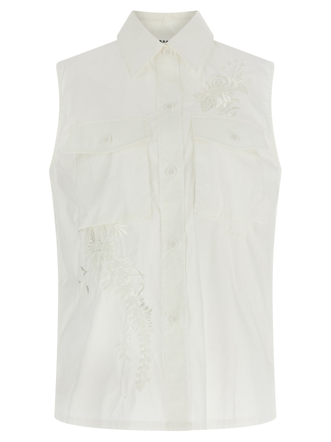 P.A.R.O.S.H. Ninja26 Shirt and Blouse - White | 420fa797e5f2e255c3e0fa606d5e70cdb93f96c3