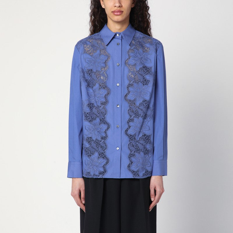 P.A.R.O.S.H. Shirts & Tops - Blue | 43854c3214abc31fe09170f3aa277f8c37db8833