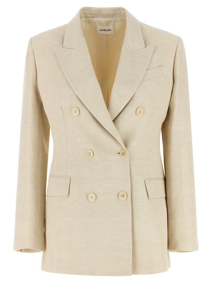 P.A.R.O.S.H. Raisa BlazerS - Beige | ee26d6d8789ed85852375ff077cda805f3adf884