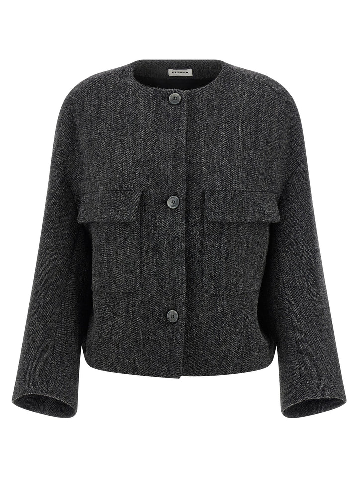 P.A.R.O.S.H. Lowolf Puffer Jackets - Gray | e7e23f722921a6455327923bd1d301b5ec53b9b3