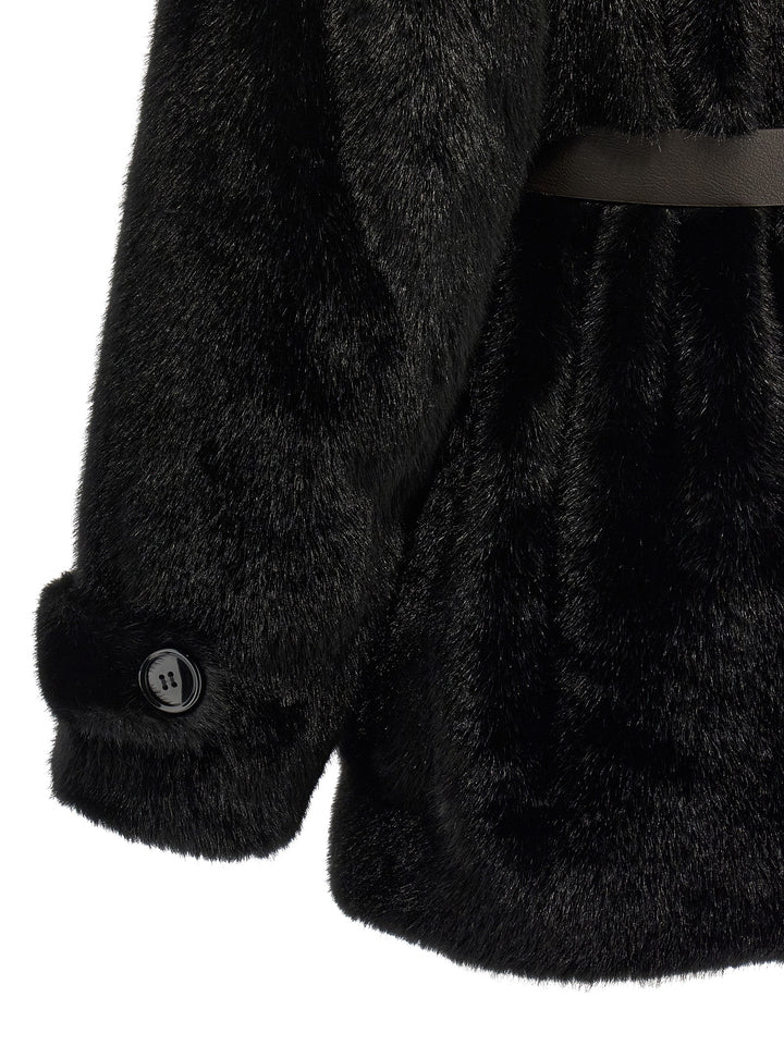 P.A.R.O.S.H. Faux  Coat Fur - Brown | 66742e7a1b0f7d8329d2acdefe4b4593f579cd80