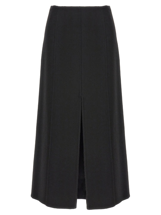 Long Cloth Skirt Skirts Black