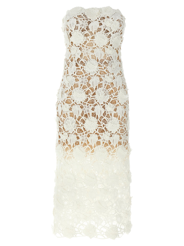 Ermanno Scervino Macramé Lace Dress Dresses - White | 796570687bbcbad7574574585abba0faad5bc44c