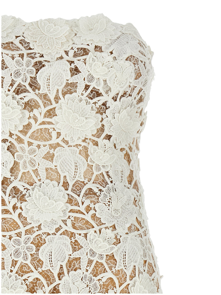 Ermanno Scervino Macramé Lace Dress Dresses - White | 2df9188d3695125815ad9061b95c59c4bfd397a5